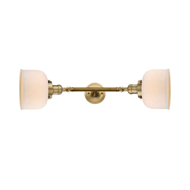Innovations Lighting Large Bell 2 Light Bath Vanity Light Part Of The Franklin Restoration Collection 208-BB-G71-LED