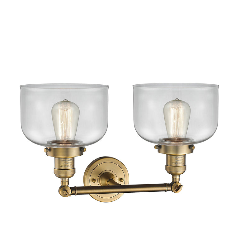 Innovations Lighting Large Bell 2 Light Bath Vanity Light Part Of The Franklin Restoration Collection 208-BB-G72-LED