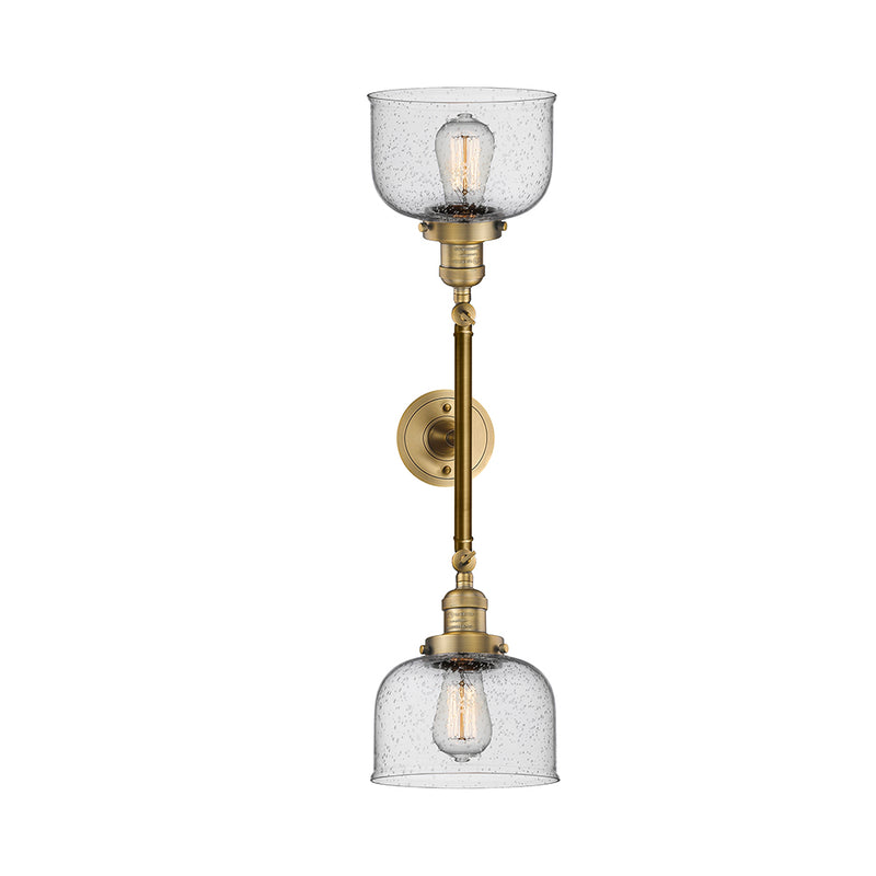 Innovations Lighting Large Bell 2 Light Bath Vanity Light Part Of The Franklin Restoration Collection 208-BB-G74
