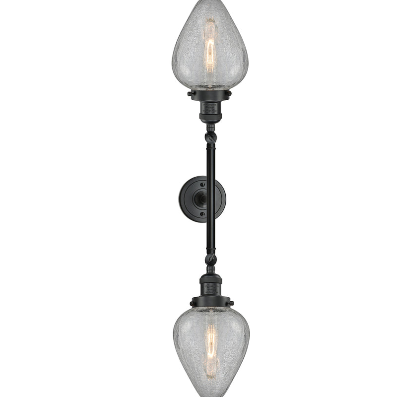 Innovations Lighting Geneseo 2 Light Bath Vanity Light Part Of The Franklin Restoration Collection 208-BK-G165