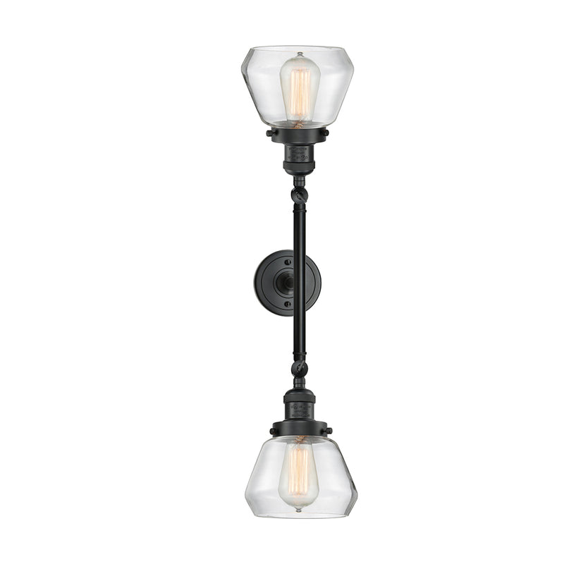 Innovations Lighting Fulton 2 Light Bath Vanity Light Part Of The Franklin Restoration Collection 208-BK-G172