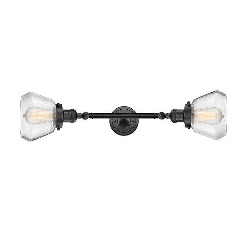Innovations Lighting Fulton 2 Light Bath Vanity Light Part Of The Franklin Restoration Collection 208-BK-G172