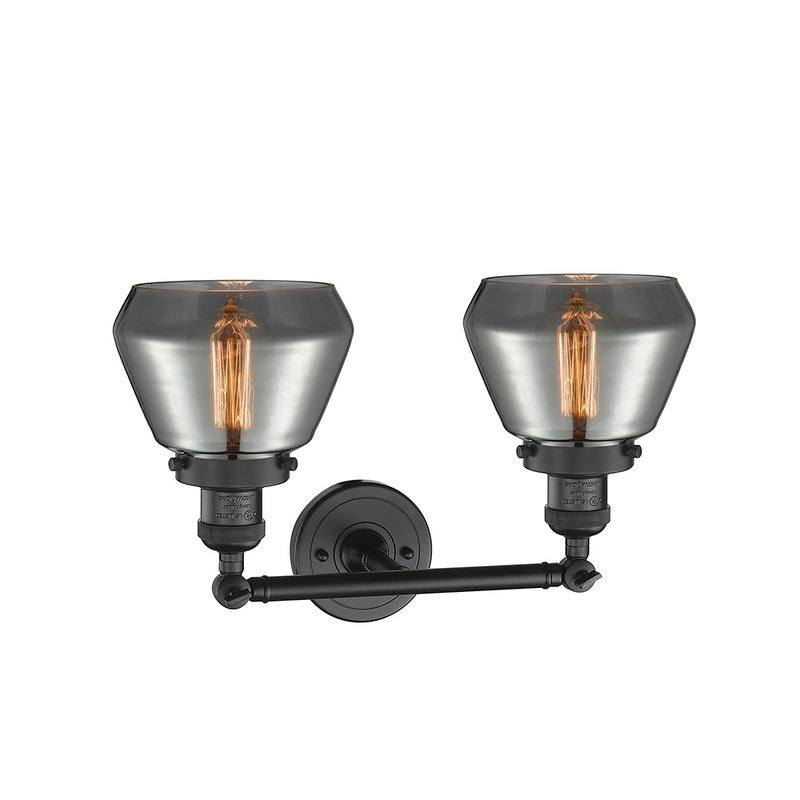 Innovations Lighting Fulton 2 Light Bath Vanity Light Part Of The Franklin Restoration Collection 208-BK-G173