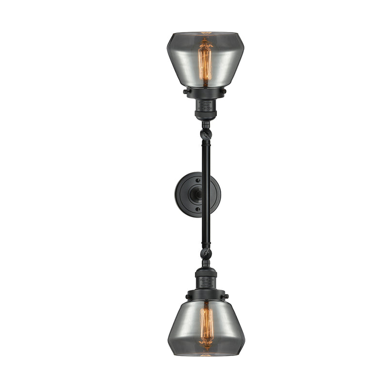 Innovations Lighting Fulton 2 Light Bath Vanity Light Part Of The Franklin Restoration Collection 208-BK-G173