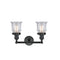 Innovations Lighting Small Canton 2 Light Bath Vanity Light Part Of The Franklin Restoration Collection 208-BK-G182S