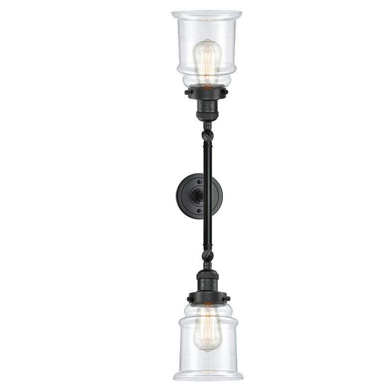 Innovations Lighting Canton 2 Light Bath Vanity Light Part Of The Franklin Restoration Collection 208-BK-G182