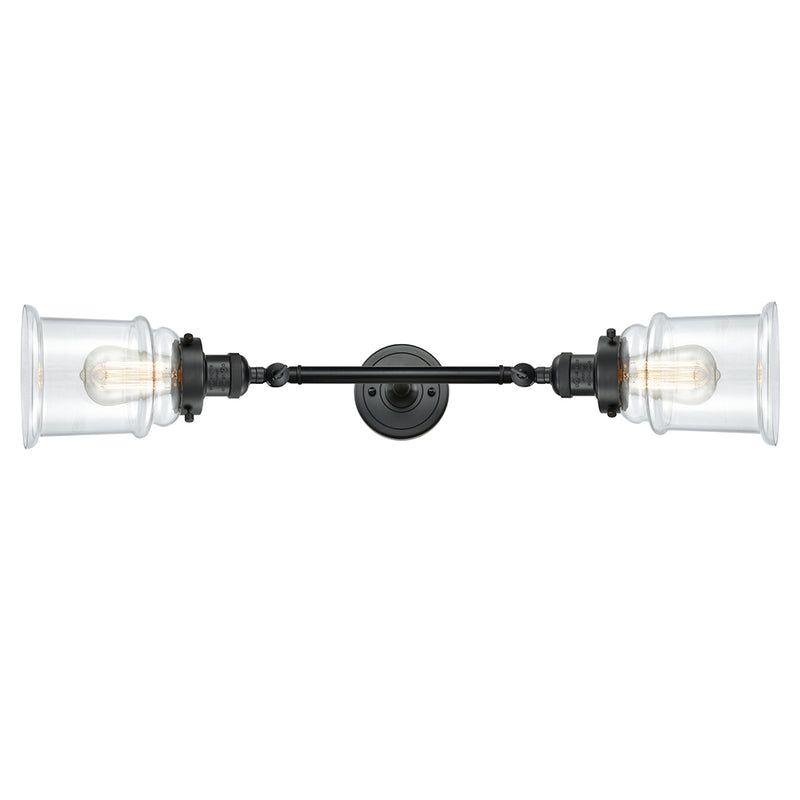 Innovations Lighting Canton 2 Light Bath Vanity Light Part Of The Franklin Restoration Collection 208-BK-G182