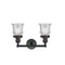 Innovations Lighting Small Canton 2 Light Bath Vanity Light Part Of The Franklin Restoration Collection 208-BK-G184S-LED