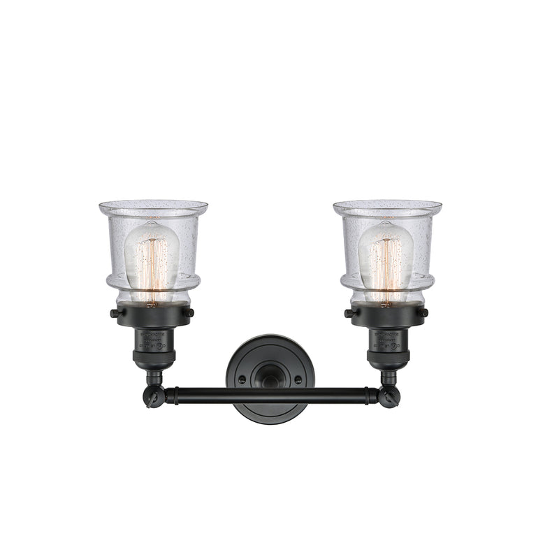 Innovations Lighting Small Canton 2 Light Bath Vanity Light Part Of The Franklin Restoration Collection 208-BK-G184S-LED