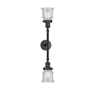 Innovations Lighting Small Canton 2 Light Bath Vanity Light Part Of The Franklin Restoration Collection 208-BK-G184S-LED
