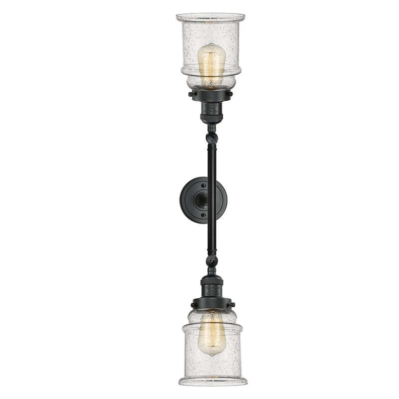 Innovations Lighting Canton 2 Light Bath Vanity Light Part Of The Franklin Restoration Collection 208-BK-G184