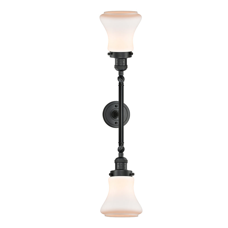 Innovations Lighting Bellmont 2 Light Bath Vanity Light Part Of The Franklin Restoration Collection 208-BK-G191