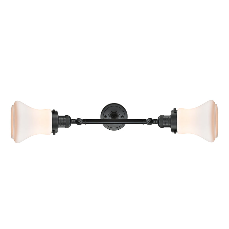 Innovations Lighting Bellmont 2 Light Bath Vanity Light Part Of The Franklin Restoration Collection 208-BK-G191