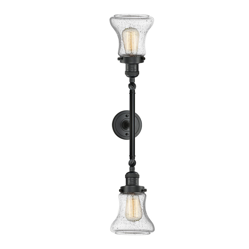 Innovations Lighting Bellmont 2 Light Bath Vanity Light Part Of The Franklin Restoration Collection 208-BK-G194