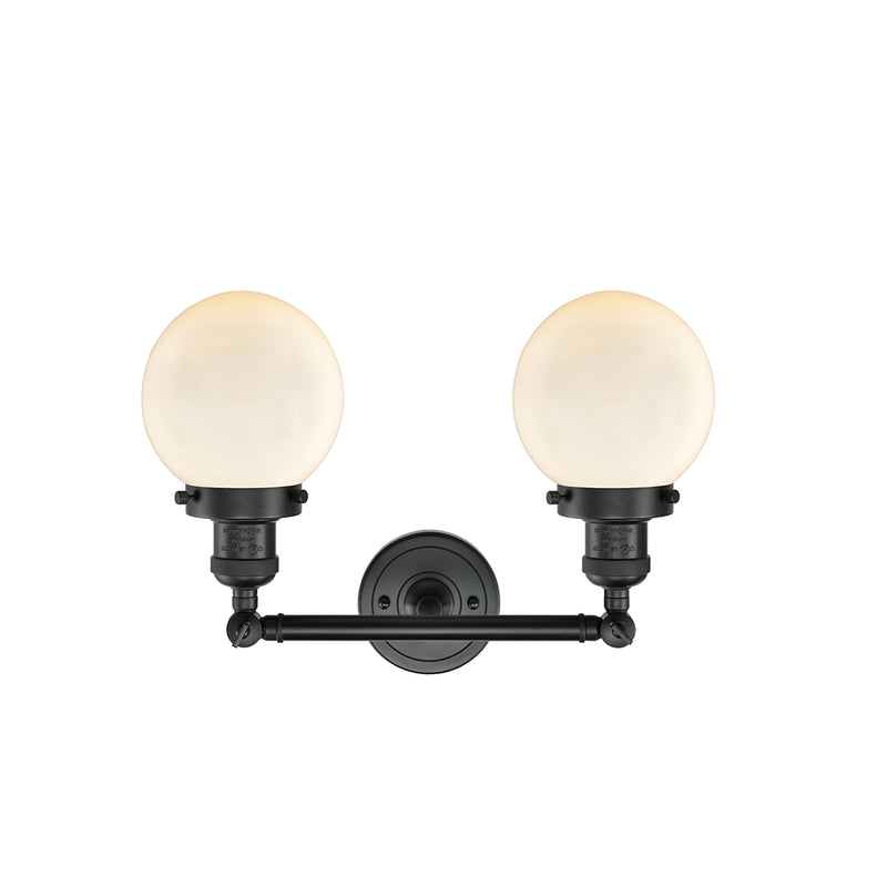 Innovations Lighting Beacon 2 Light 17" Bath Vanity Light 208-BK-G201-6