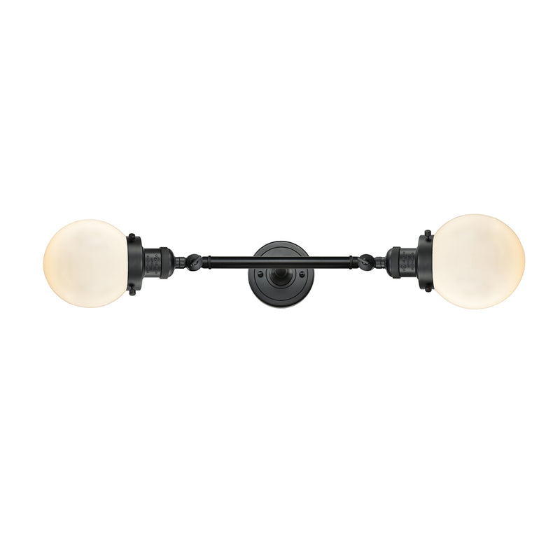 Innovations Lighting Beacon 2 Light 17" Bath Vanity Light 208-BK-G201-6