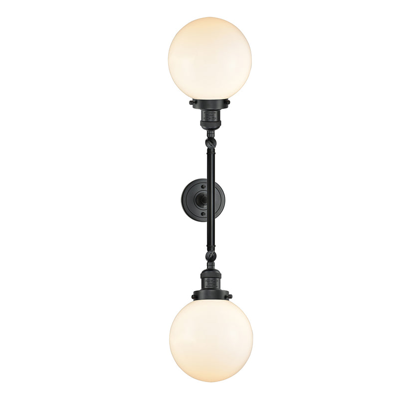 Innovations Lighting Beacon 2 Light 19" Bath Vanity Light 208-BK-G201-8