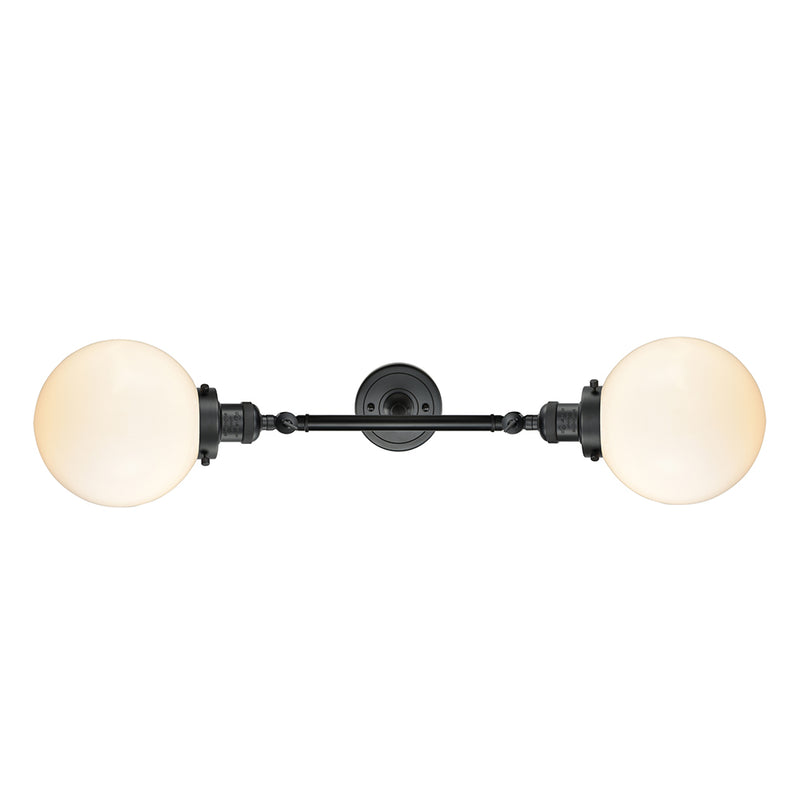 Innovations Lighting Beacon 2 Light 19" Bath Vanity Light 208-BK-G201-8