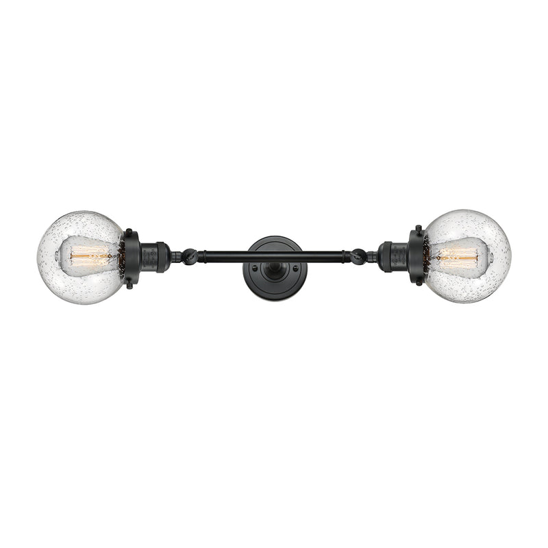 Innovations Lighting Beacon 2 Light 17" Bath Vanity Light 208-BK-G204-6