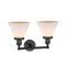 Innovations Lighting Large Cone 2 Light Bath Vanity Light Part Of The Franklin Restoration Collection 208-BK-G41-LED