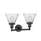 Innovations Lighting Large Cone 2 Light Bath Vanity Light Part Of The Franklin Restoration Collection 208-BK-G42-LED