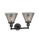 Innovations Lighting Large Cone 2 Light Bath Vanity Light Part Of The Franklin Restoration Collection 208-BK-G43-LED