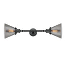 Innovations Lighting Large Cone 2 Light Bath Vanity Light Part Of The Franklin Restoration Collection 208-BK-G43-LED