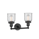 Innovations Lighting Small Bell 2 Light Bath Vanity Light Part Of The Franklin Restoration Collection 208-BK-G52