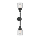 Innovations Lighting Small Bell 2 Light Bath Vanity Light Part Of The Franklin Restoration Collection 208-BK-G52