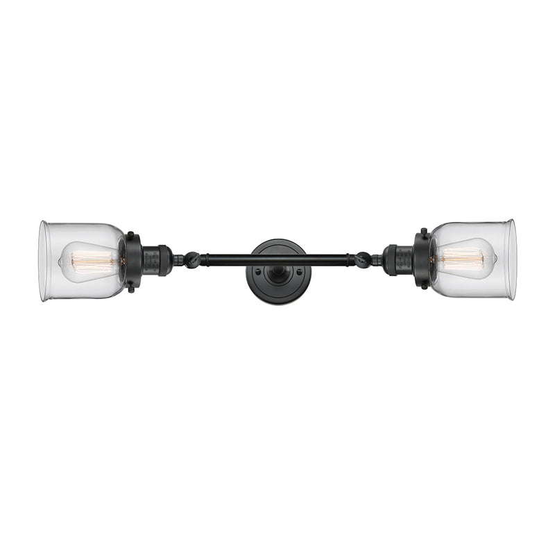 Innovations Lighting Small Bell 2 Light Bath Vanity Light Part Of The Franklin Restoration Collection 208-BK-G52