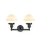 Innovations Lighting Small Oxford 2 Light Bath Vanity Light Part Of The Franklin Restoration Collection 208-BK-G531-LED