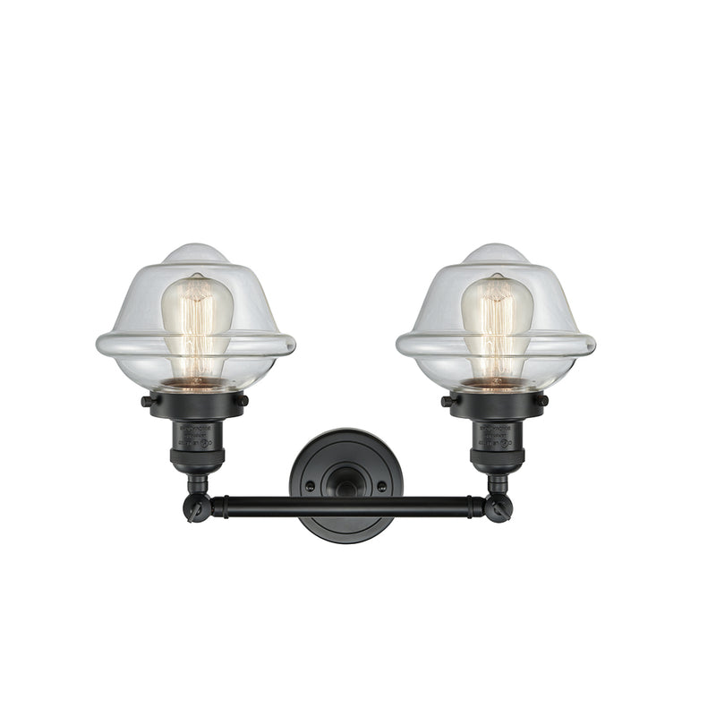Innovations Lighting Small Oxford 2 Light Bath Vanity Light Part Of The Franklin Restoration Collection 208-BK-G532