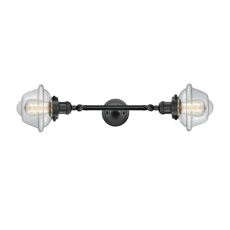 Innovations Lighting Small Oxford 2 Light Bath Vanity Light Part Of The Franklin Restoration Collection 208-BK-G532