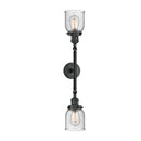 Innovations Lighting Small Bell 2 Light Bath Vanity Light Part Of The Franklin Restoration Collection 208-BK-G54