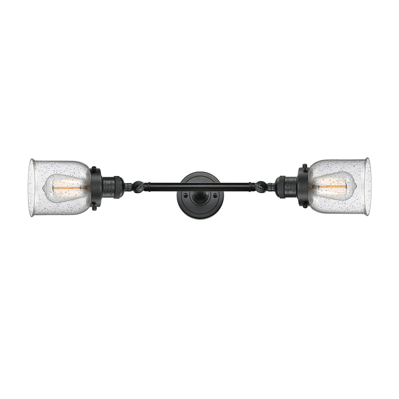Innovations Lighting Small Bell 2 Light Bath Vanity Light Part Of The Franklin Restoration Collection 208-BK-G54