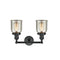 Innovations Lighting Small Bell 2 Light Bath Vanity Light Part Of The Franklin Restoration Collection 208-BK-G58-LED