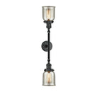 Innovations Lighting Small Bell 2 Light Bath Vanity Light Part Of The Franklin Restoration Collection 208-BK-G58-LED