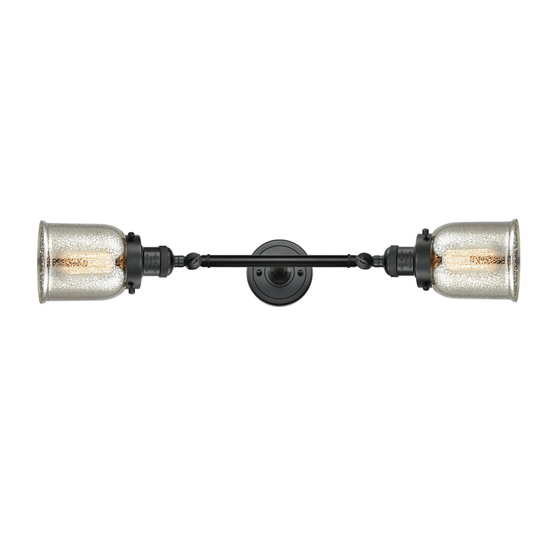 Innovations Lighting Small Bell 2 Light Bath Vanity Light Part Of The Franklin Restoration Collection 208-BK-G58-LED