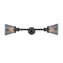 Innovations Lighting Small Cone 2 Light Bath Vanity Light Part Of The Franklin Restoration Collection 208-BK-G63
