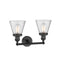 Innovations Lighting Small Cone 2 Light Bath Vanity Light Part Of The Franklin Restoration Collection 208-BK-G64