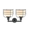 Innovations Lighting Large Bell Cage 2 Light Bath Vanity Light Part Of The Franklin Restoration Collection 208-BK-G71-CE-LED