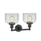 Innovations Lighting Large Bell 2 Light Bath Vanity Light Part Of The Franklin Restoration Collection 208-BK-G72-LED