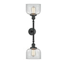 Innovations Lighting Large Bell 2 Light Bath Vanity Light Part Of The Franklin Restoration Collection 208-BK-G72-LED