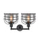 Innovations Lighting Large Bell Cage 2 Light Bath Vanity Light Part Of The Franklin Restoration Collection 208-BK-G73-CE-LED