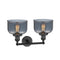 Innovations Lighting Large Bell 2 Light Bath Vanity Light Part Of The Franklin Restoration Collection 208-BK-G73-LED
