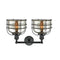 Innovations Lighting Large Bell Cage 2 Light Bath Vanity Light Part Of The Franklin Restoration Collection 208-BK-G78-CE-LED