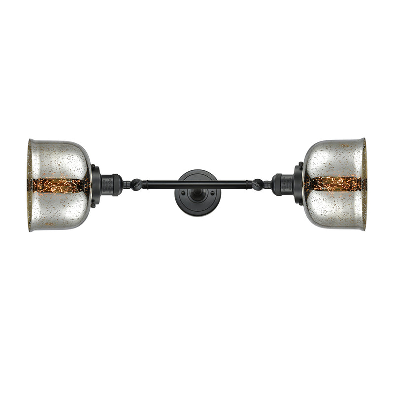 Innovations Lighting Large Bell 2 Light Bath Vanity Light Part Of The Franklin Restoration Collection 208-BK-G78