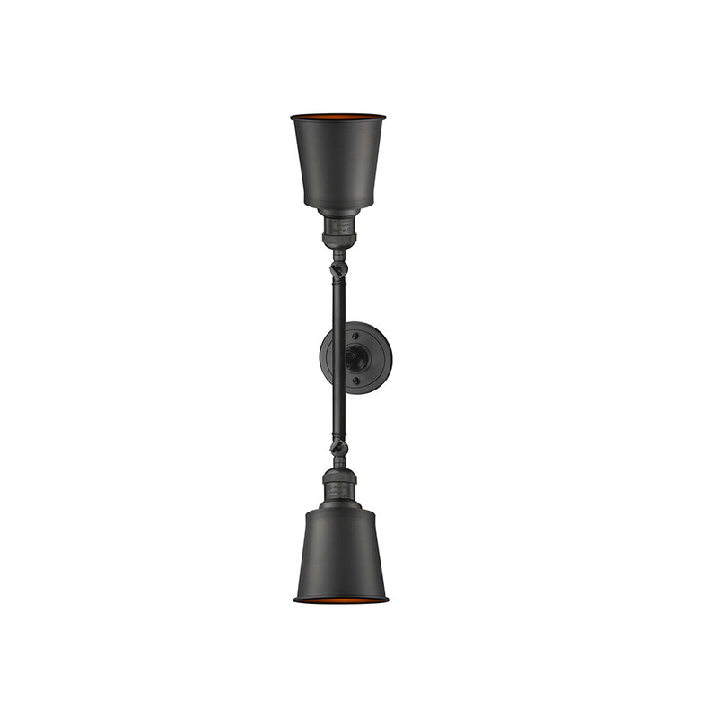 Innovations Lighting Addison 2 Light Bath Vanity Light Part Of The Franklin Restoration Collection 208-OB-M9-OB