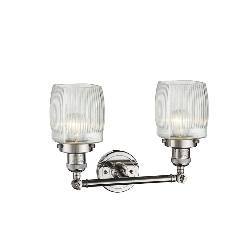 Innovations Lighting Colton 2 Light Bath Vanity Light Part Of The Franklin Restoration Collection 208-PN-G302