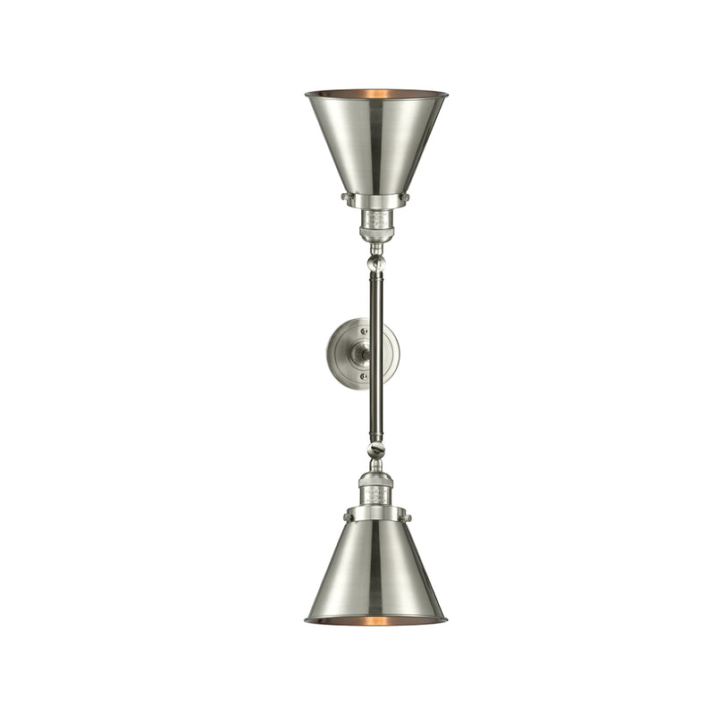 Innovations Lighting Appalachian 2 Light Bath Vanity Light Part Of The Franklin Restoration Collection 208-SN-M13-SN